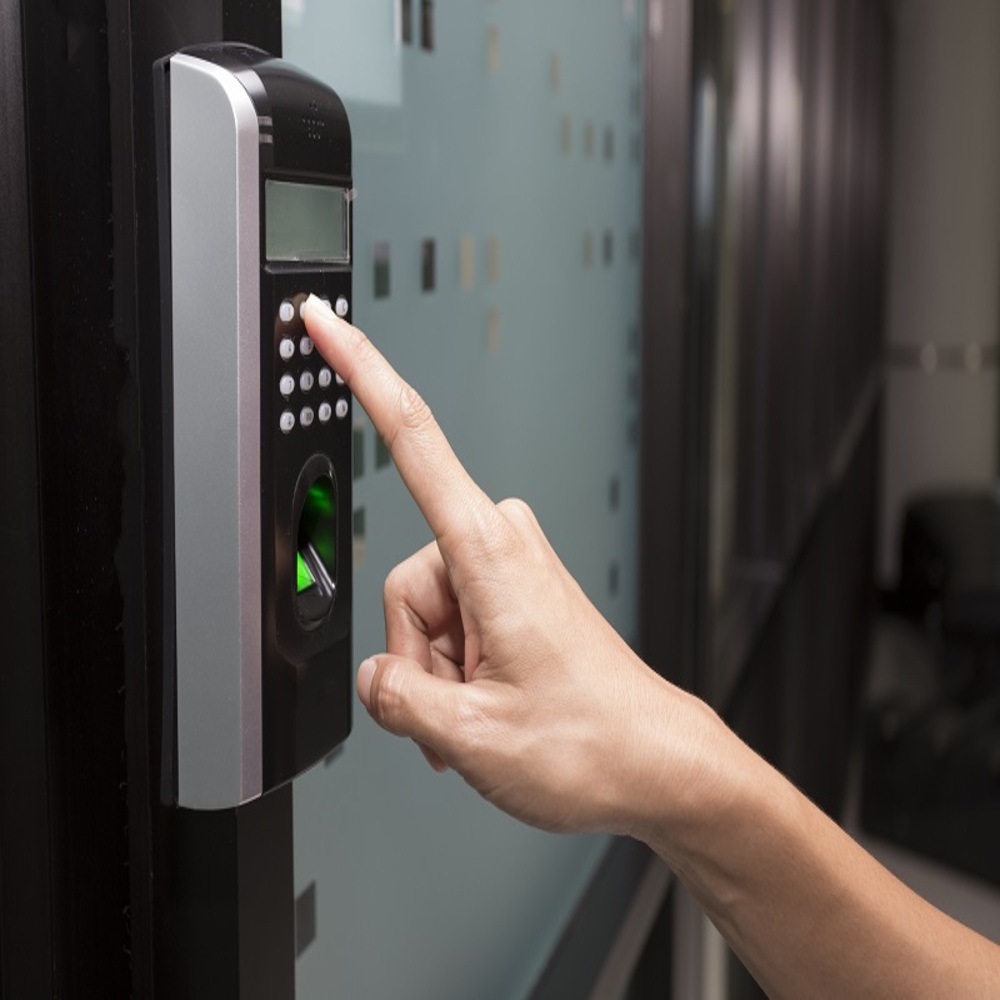 fingerprint and access control in a office building
